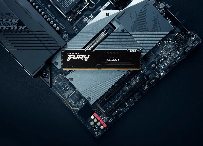 Kingston FURY Beast Schwarz XMP DDR5 64GB 5200MT/s CL40 DIMM Desktop Speicher (Kit mit 4) - KF552C40