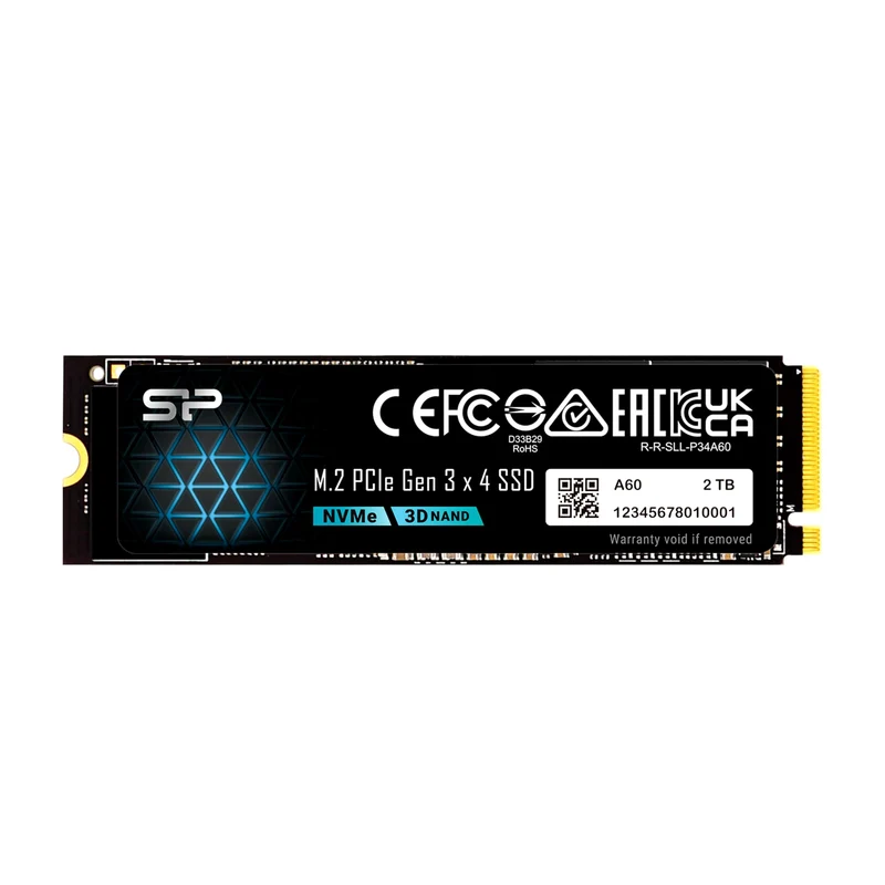 Silicon Power PCIe Gen 3x4 & A55 PCIe A60 2 TB 2TB Schwarz, 2TB Schwarz