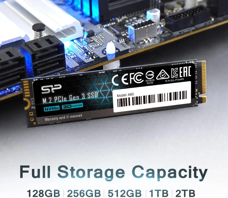 Silicon Power PCIe Gen 3x4 & A55 PCIe A60 2 TB 2TB Schwarz, 2TB Schwarz