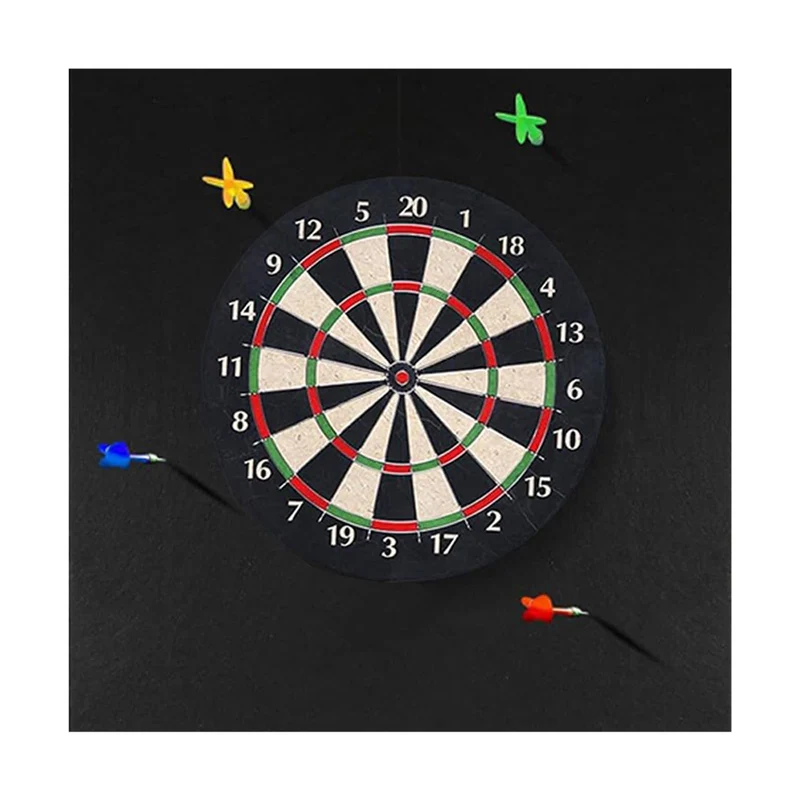 Dartboard Wandschutz - Dart Rückwand | Abnehmbarer Schwarzer Matten Schutz Für Spielzimmer Garage Zu