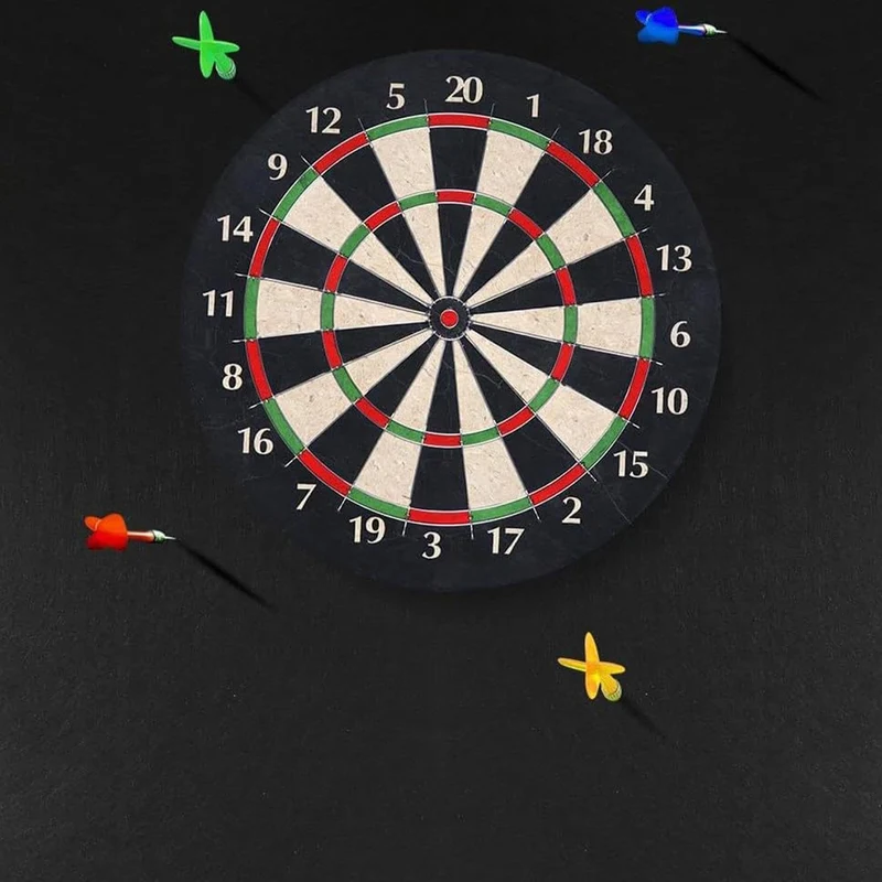 Dartboard Wandschutz - Dart Rückwand | Abnehmbarer Schwarzer Matten Schutz Für Spielzimmer Garage Zu