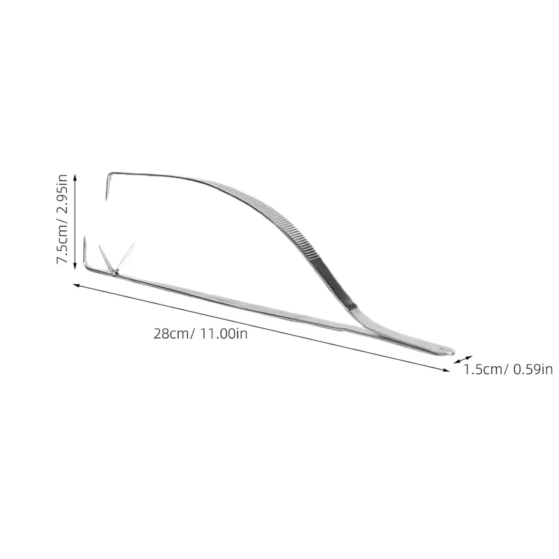 NUOBESTY Edelstahl Glasurzange 28Cm Töpfer Werkzeug Zum Eintauchen Und Blasen Von Keramikglasur Präz