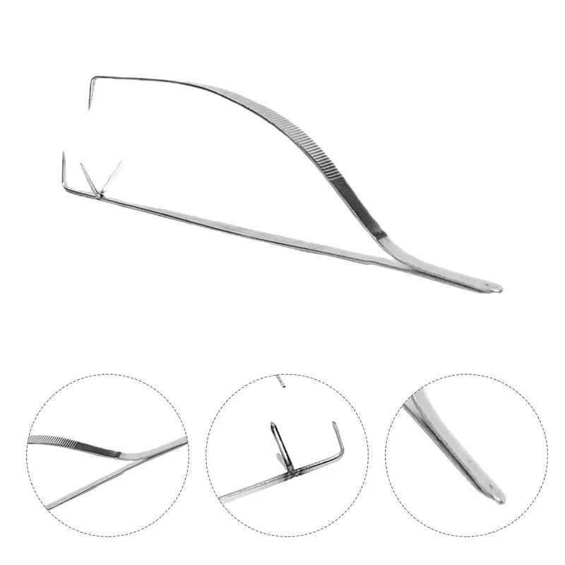 NUOBESTY Edelstahl Glasurzange 28Cm Töpfer Werkzeug Zum Eintauchen Und Blasen Von Keramikglasur Präz