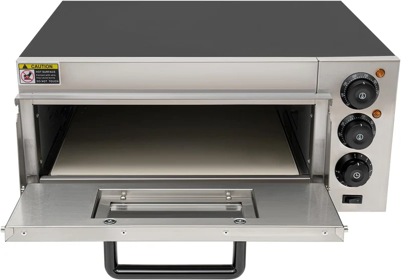 2KW Elektrisch Pizza-Backofen Pizza Ofen Tragbar Multifunktionell Pizza Backofen Einstellbar Ober &