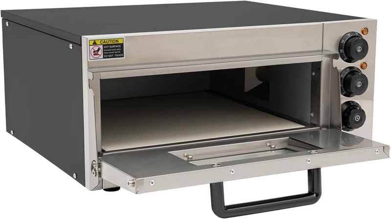 2KW Elektrisch Pizza-Backofen Pizza Ofen Tragbar Multifunktionell Pizza Backofen Einstellbar Ober &