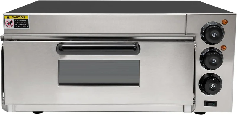 2KW Elektrisch Pizza-Backofen Pizza Ofen Tragbar Multifunktionell Pizza Backofen Einstellbar Ober &