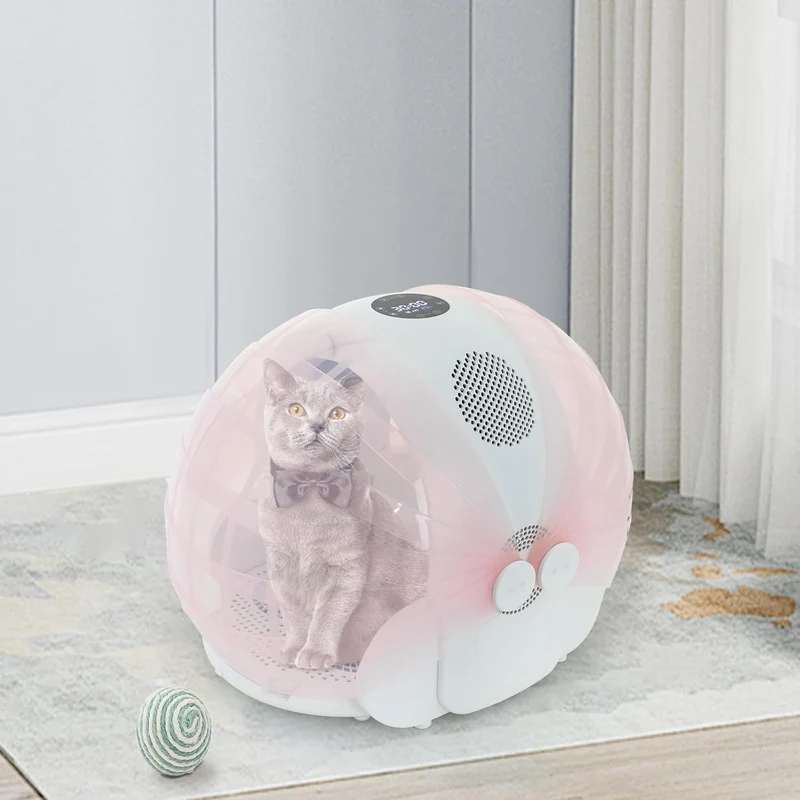 Automatische Haustiertrockenbox Leiser Trocknungsbox 360°-Trocknung Faltbar und Tragbare Temperatur