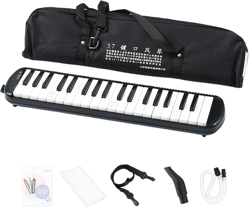 Melodica 32 Tasten | Melodica Instrument mit 2 Mundstücken | 32 Tasten Keyboard Harmonium Instrument