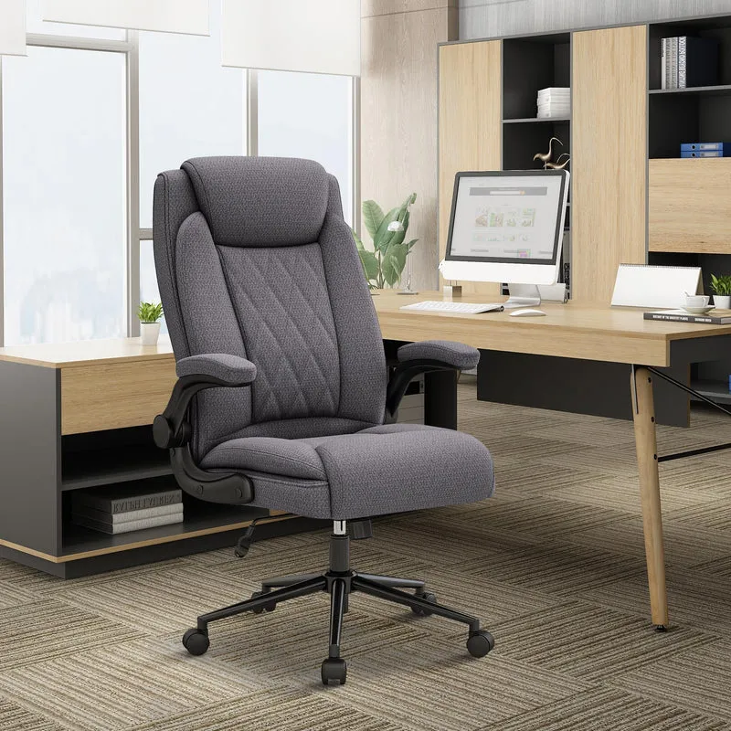Youhauchair Bürostuhl Ergonomisch, Dunkelgrau | Ergonomisches Design, Hoher Rückenlehne, maximale
