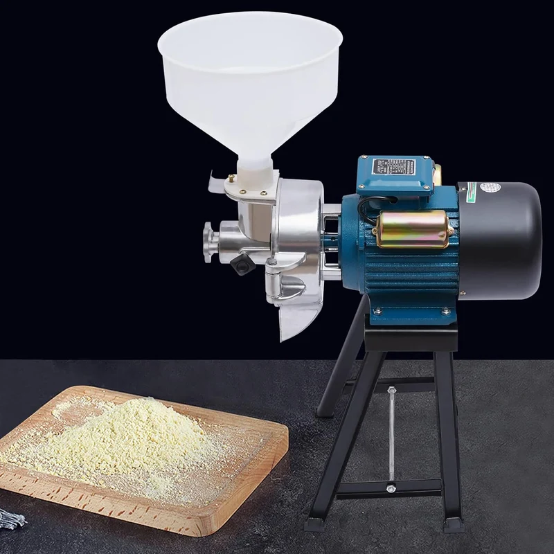 2200W Malzmühle Maismühle Elektrisch Getreidemühle Gewürze Mühlen zum Nass- und Trockenschleifen Mul