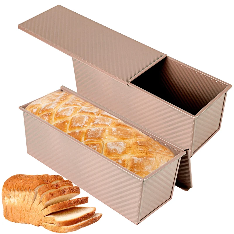 Pullman-Kastenform, 1 kg, goldfarben, 2 Stück 13inch Gold, 13inch Gold