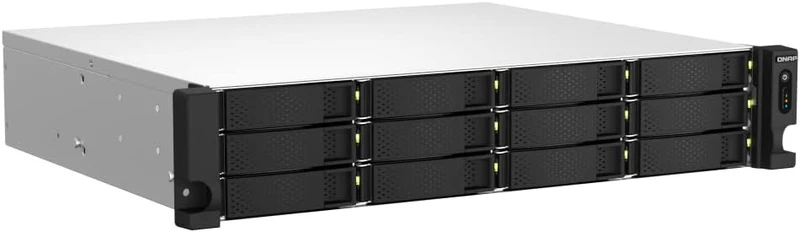 QNAP NAS TS-1264U-RP-8G 12bay 2HE (Quad-Core Rackmount-NAS mit Dual-Port 2,5GbE und PCIe-Erweiterung