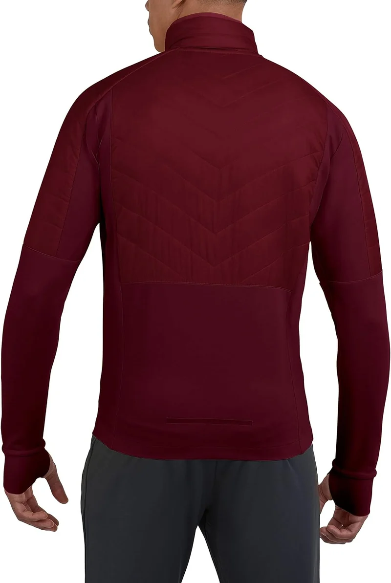 TCA Herren Excel Runner ganzjährige, leichte, wasserabweisende verstaubare Laufjacke L Cabernet, L C