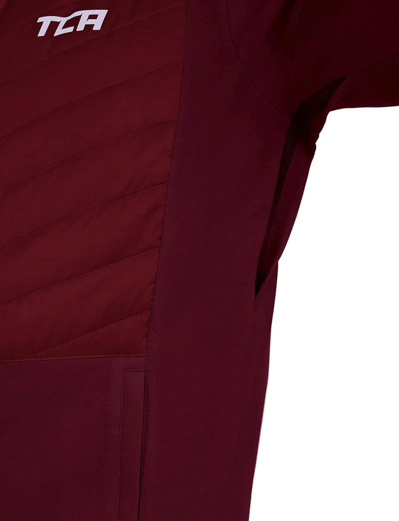 TCA Herren Excel Runner ganzjährige, leichte, wasserabweisende verstaubare Laufjacke L Cabernet, L C