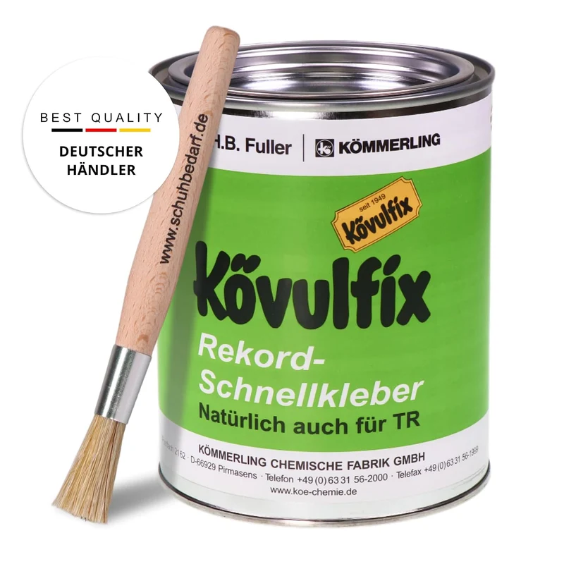 Kövulfix Rekord 600g Schnellkleber + Sparbehälter 0,4l + Auftragspinsel Kontaktklebstoff Universalkl