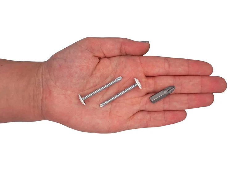 SKIR'CO (300 Stück) Lackierte selbstbohrende Schrauben 4,2 x 40 mm, Blechschraube, PH modifizierter