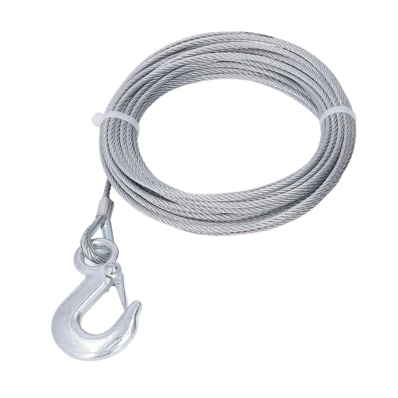 Aramox Windendrahtseil, 4 Mm X 12 M Kabel 2000 LBS Stärke Edelstahl Verzinkt Ersatz