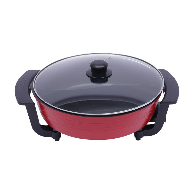 Shabu Hot Pot Elektrische Feuertopf Kochtopf 6L Heisser Topf Yin Yang Hotpot MultifunktionalePfanne