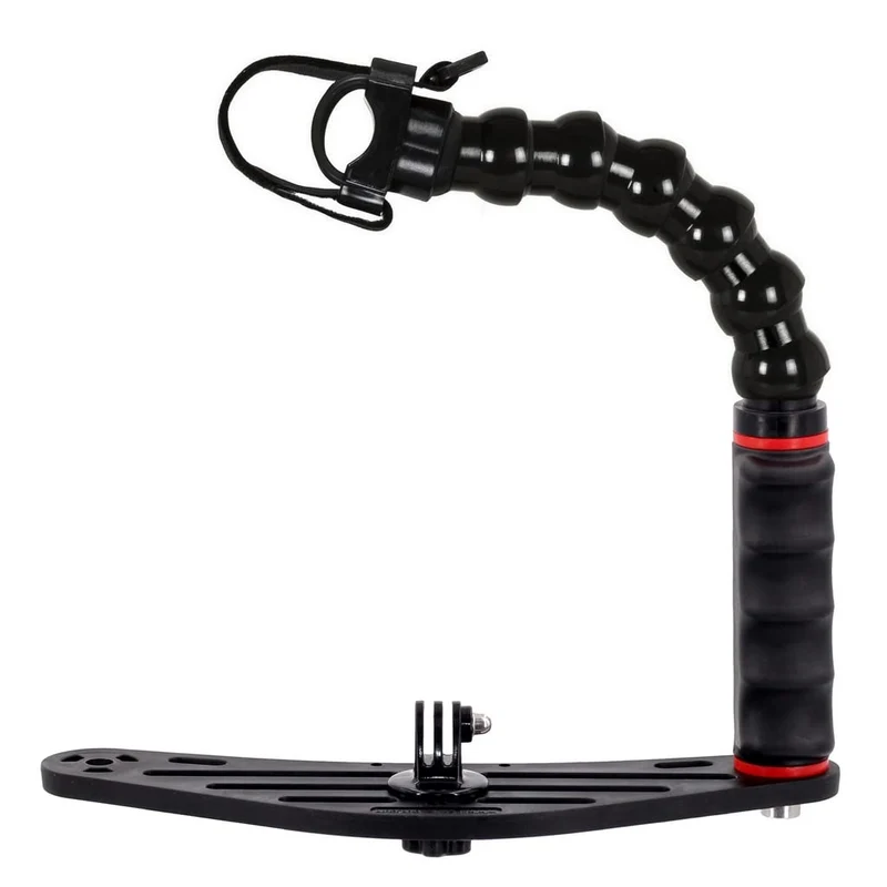 Unterwasser Tray Kameraschiene Action-Kameras für GoPro DJI Osmo und Kompaktkameras mit Handgriff Fl