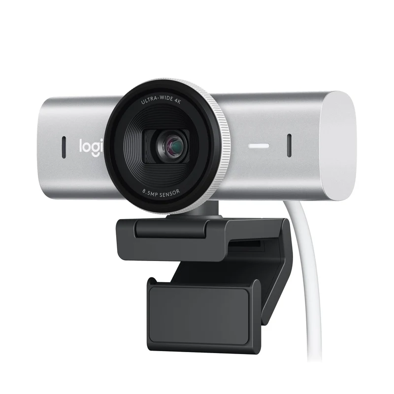 Logitech MX Brio Ultra HD 4K Collaboration and Streaming Webcam, 1080p at 60 FPS, Dual Noise Reducin