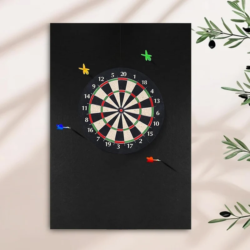 Dart Wandschutz | Dartboard Zubehör,Robuste Matte in Schwarz Für Erwachsene Zuhause Spielebereich Bü