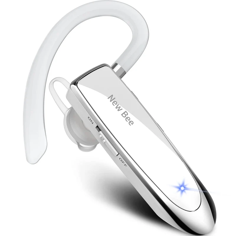 New Bee Bluetooth Headset Wireless Freisprech Telefon | Bluetooth-Headset mit Mikrofon für iPhone Sa
