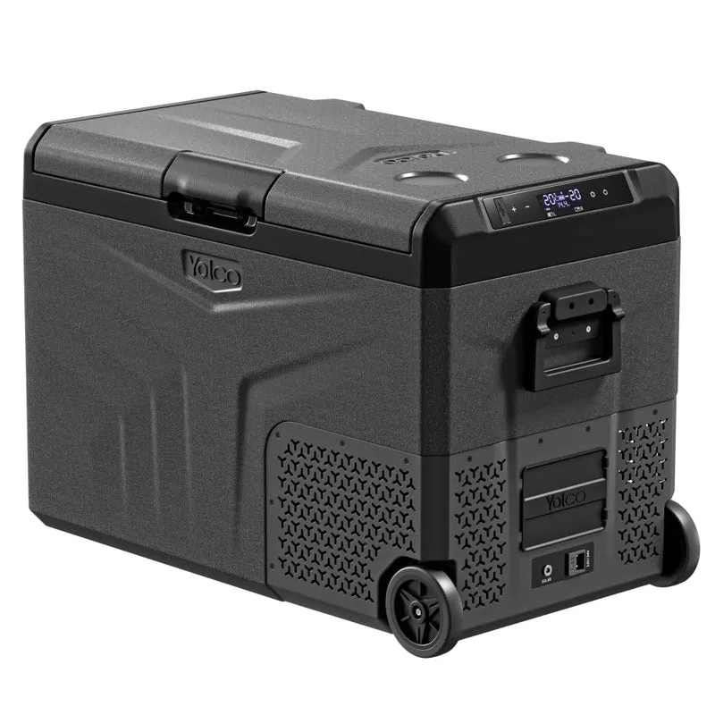Yolco TCX60 Kompressor Kühlbox 50-60L - Dual Zone 12/24V & 100-240V Space Grey 50L, Space Grey 50L