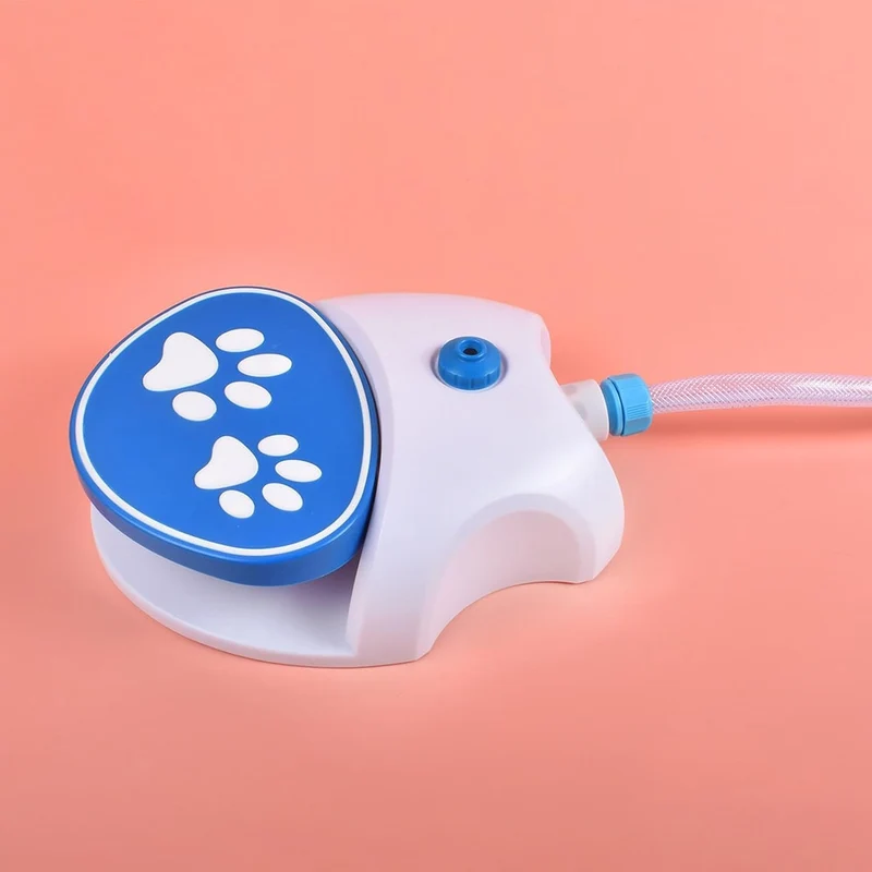 Wasserbrunnenspielzeug für Hunde, mit 162 cm langem Schlauch, interaktiver Spender, Hunde-Wasserspri