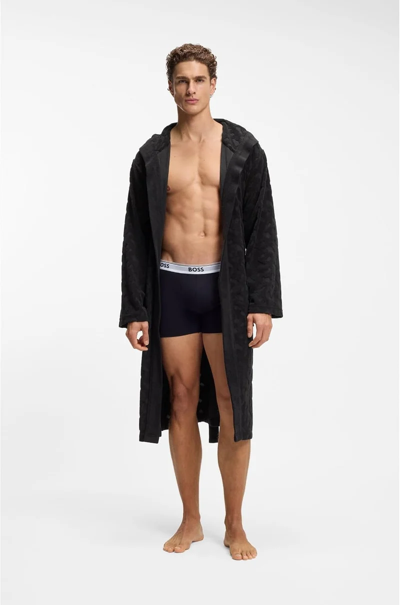 BOSS Herren Fashion Robe Dressing_Gown S Schwarz, S Schwarz