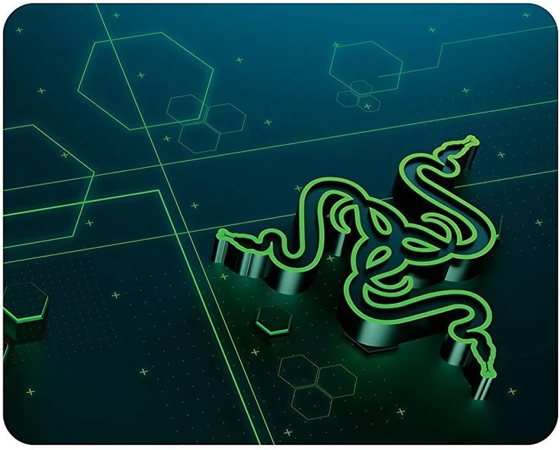 Razer Goliathkäfer – Tragbar Tuch Gaming Mauspad Spiel auf der Go, Stoff, blau / grün, Mobile