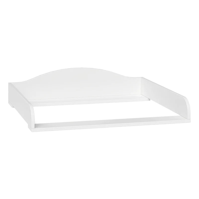 BELLABINO Oti Wickelaufsatz - Wickeltischaufsatz für Malm, Hemnes, Nordli Kommoden in weiss - Wellig