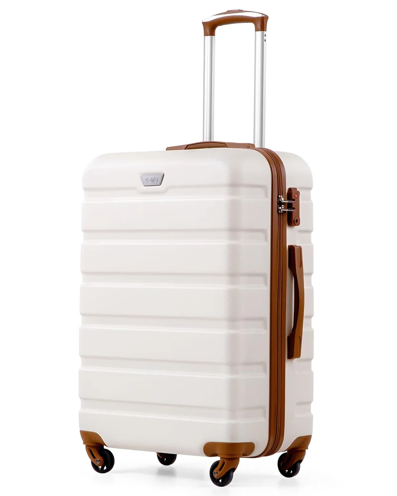 COOLIFE Mittelgrosser Koffer für Urlaubsreise, Kreuzfahrten und Studium im Ausland, 67cm L, PC+ABS,