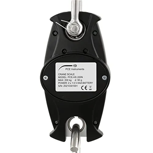 Zugwaage PCE-HS 200N Messbereich 0 ... 200 kg/Auflösung 50 g