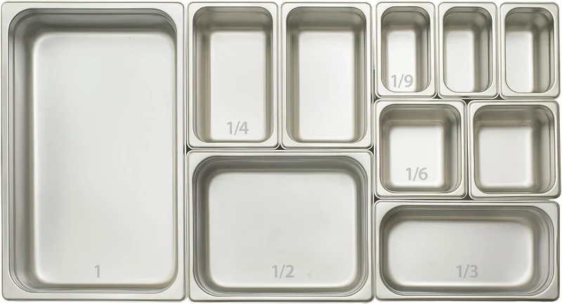 Winco 6,4 cm Pfanne, halbe Grösse 2.5" Deep Standard (perforiert), 2.5" Deep Standard (perforiert)