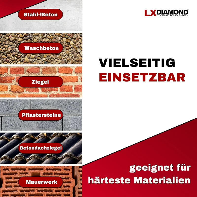 LXDIAMOND Diamant-Trennscheibe 250mm x 30,0mm - für Schneidetische, Brückensägen - Diamantscheibe zu