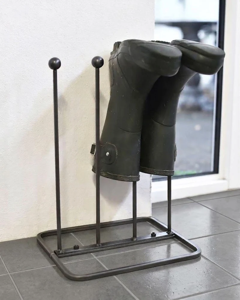 ARSUK Welly Schuhabstreifer, Stiefelknecht, Schuhbürsten, Motiv Schuhzubehör & Pflege gusseisen Eise