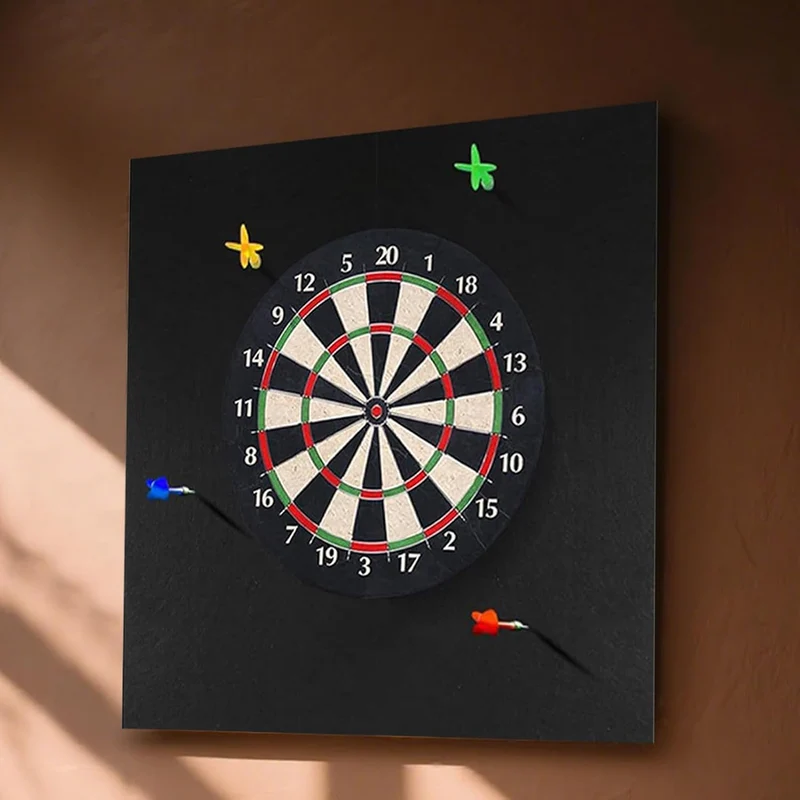Dart Wandschutz | Dartboard Zubehör,Robuste Matte in Schwarz Für Erwachsene Zuhause Spielebereich Bü