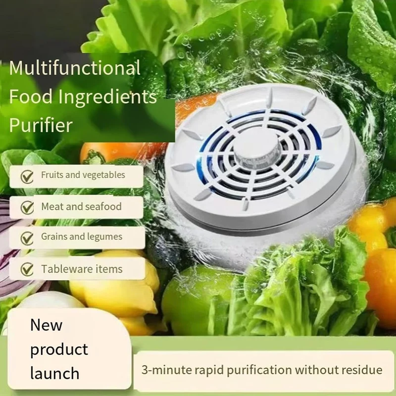 Generisch Fruit and Vegetable Washing Machine 4 Modes Cleaning Machine for Grain Meat Seafood Portab
