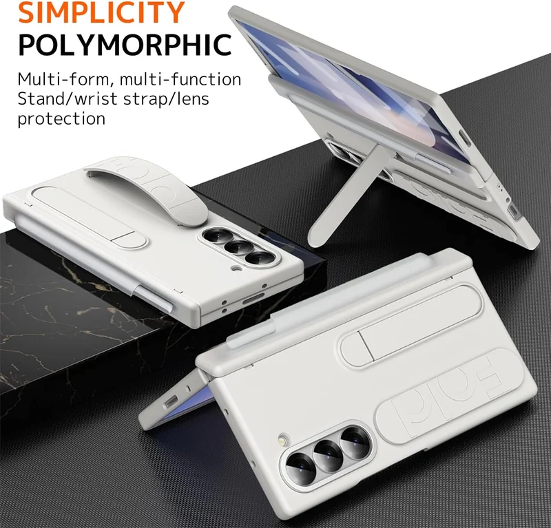 NINKI für Fold 6 handschlaufe Case mit Stift und Halter Samsung Galaxy Z fold 6 hülle mit Armband Ga
