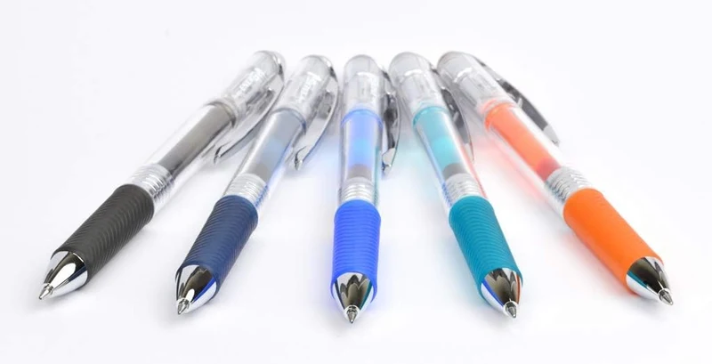 Pentel BL77TLE-CX EnerGel Pure Gel-Tintenroller mit Druckmechanik, 0,7 mm Kugeldurchmesser = 0,35 mm