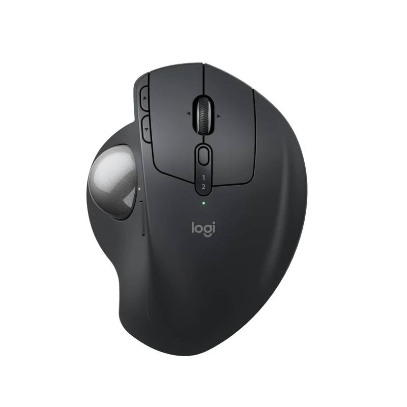 Logitech MX Ergo S Advanced kabellose Trackball-Maus, über USB-C wiederaufladbare kabellose ergonomi