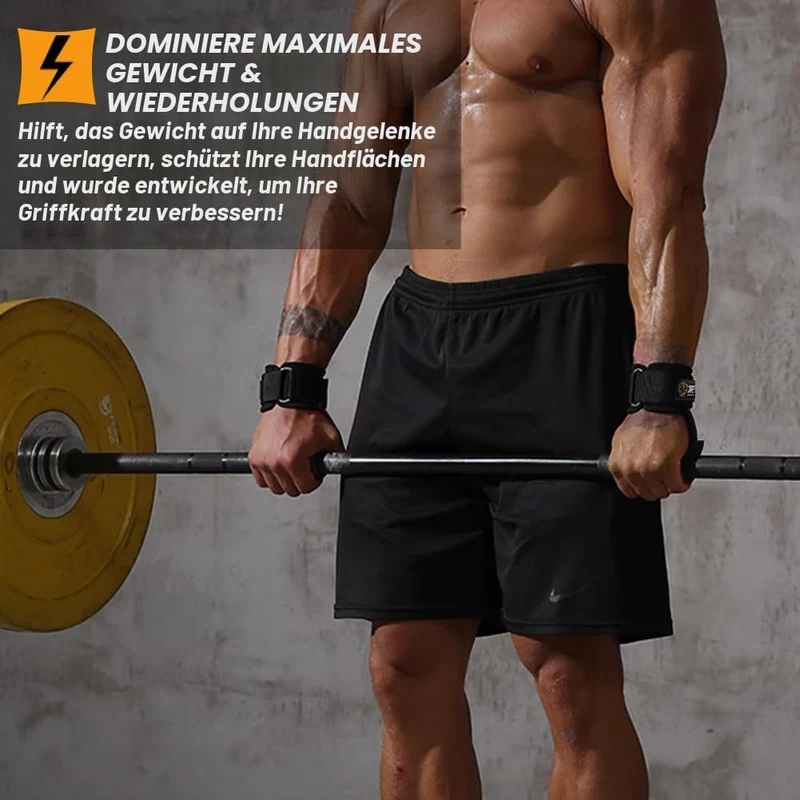 Wrist Straps for Weightlifting for Maximum Grip Support - Lifting Deadlift Strap & Weight Lifting Gr