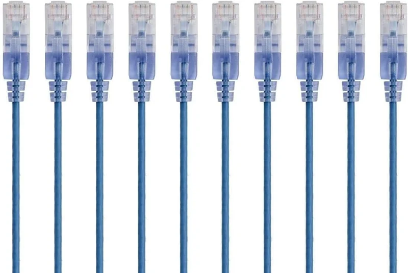 Monoprice Cat6A Ethernet-Patchkabel – Snagless RJ45, 550 MHz, 10 G, UTP, reiner blanker Kupferdraht,