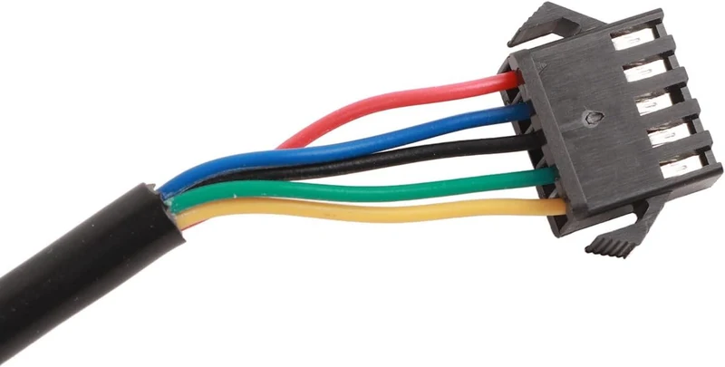 Qiilu LCD-Anzeigefeld, LED-Anzeige für Elektrofahrrad 810 mit 4-Draht-Kabelbedienfeld