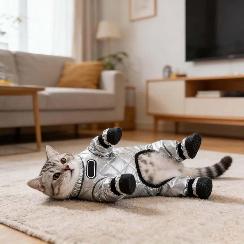 wasserdichte Hundestiefel mit Hosenträgern Winter-Schneeanzug mit Geschirr, warm gefütterter Overall
