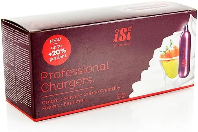 New Charger Ladekabel Siphon Creme CO2 (42 Stück) Barkeeper Cocktail
