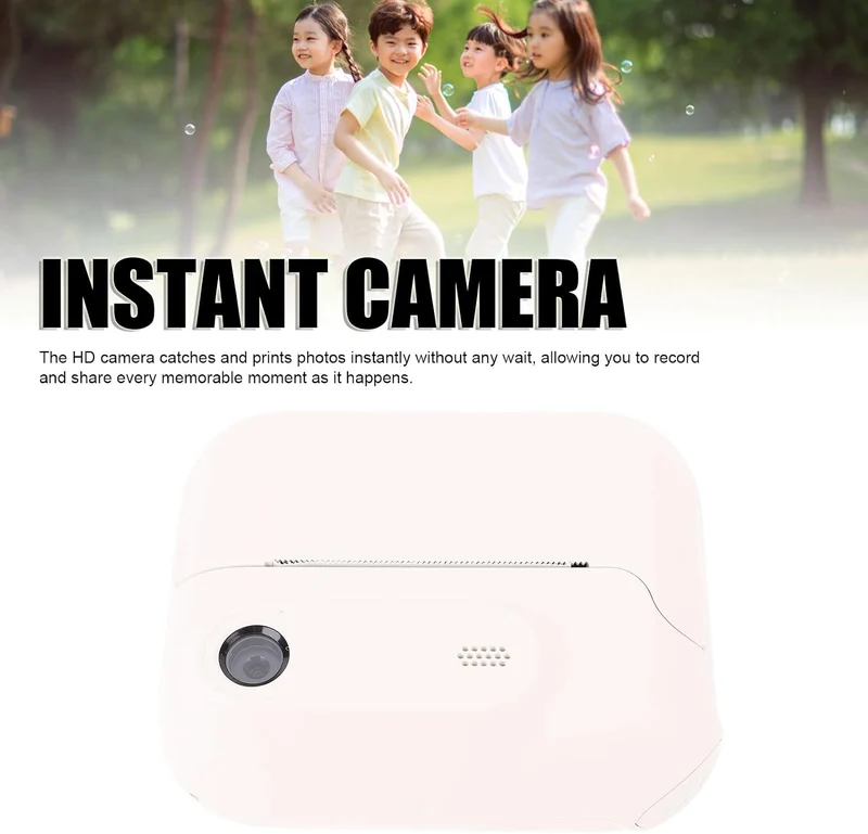 Sofortdruckkamera, 1080p HD Instantkameras, 2,4 -Zoll -Bildschirm Tragbare Reisendruck Digitalkamera