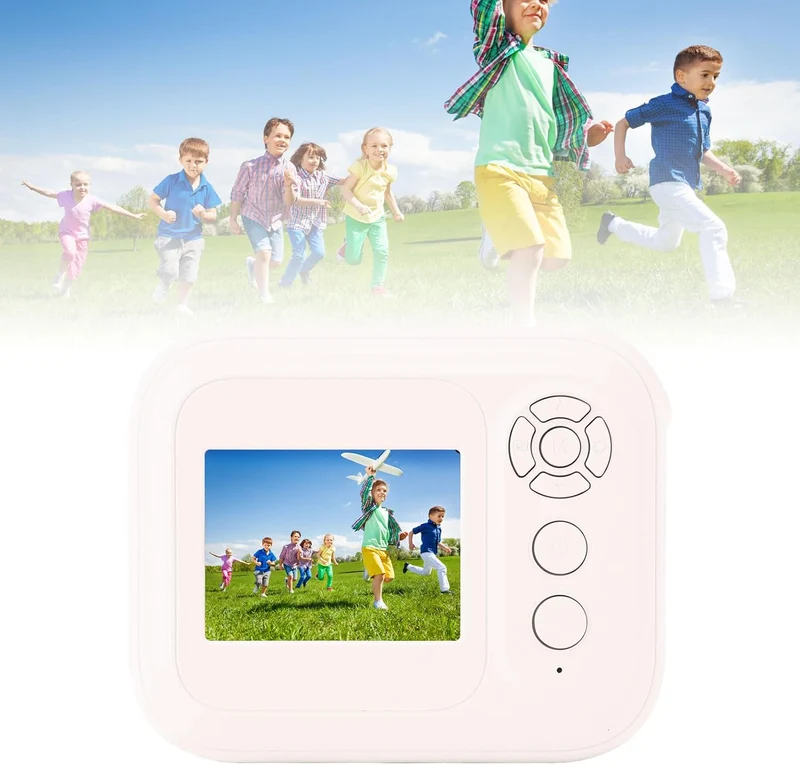 Sofortdruckkamera, 1080p HD Instantkameras, 2,4 -Zoll -Bildschirm Tragbare Reisendruck Digitalkamera