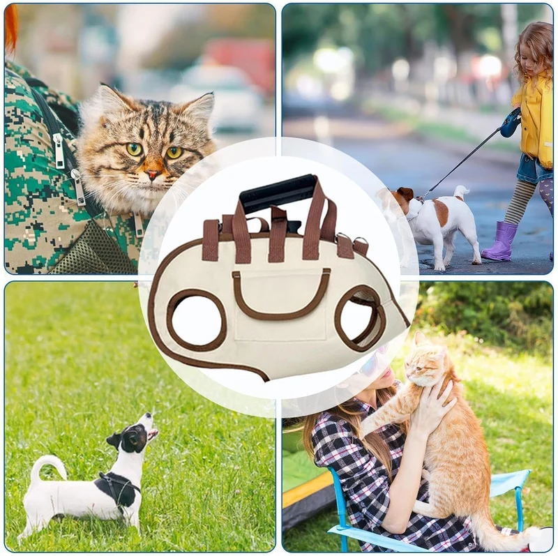 Hundetasche Mit Hunde Weste, Haustierweste Mit Riemen Für Kleiners Hunde Und Katzen, Tragbare Umhäng