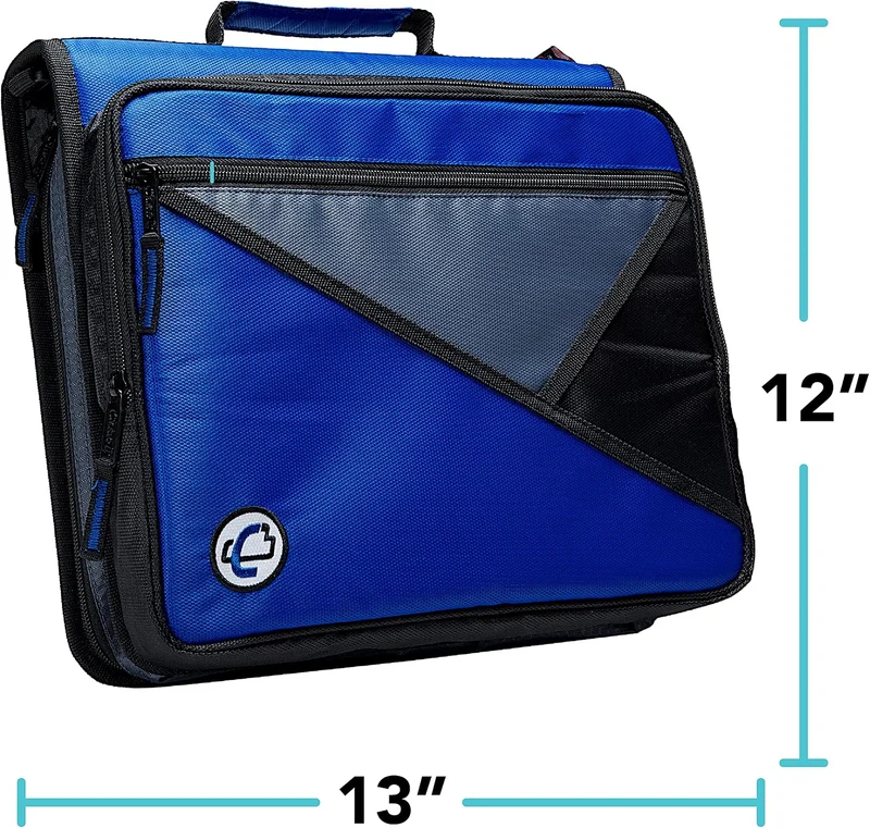 Case-it LT-007 Universal-Ordner mit Reissverschluss, 5,1 cm (2 Zoll) grosse Tasche, gepolsterte Tasc